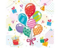 Servet met motief 'Feest', 330 x 330 mm