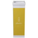 Collecteur pour tri sélectif, plastique, blanc