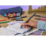 Blister 6 stylos-feutres paper mate flair metallic     coloris assortis