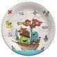 Assiette en carton 'Pirates', rond, 230 mm