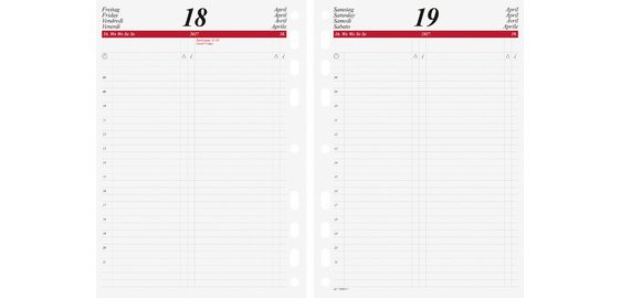 Calendrier pour agenda 'Calendrier journalier' 2027