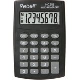 Calculatrice de poche HC 208, noir