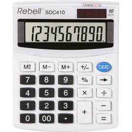 Calculatrice de bureau SDC 410, blanc