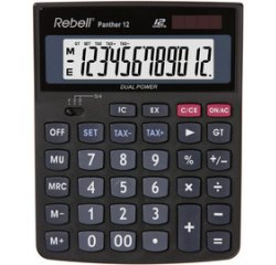 Calculatrice de bureau Panther 12, noir