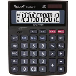 Calculatrice de bureau Panther 12, noir
