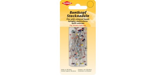 Multicolored pins
