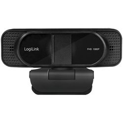 Webcam USB Full HD à deux micros, noir