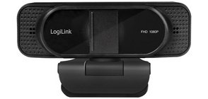 Webcam USB Full HD avec micro double, noir