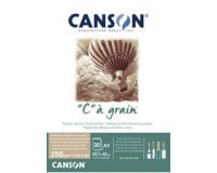 Blok tekenpapier 'C' met korrel kleur