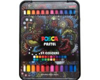 Crayon de cire PASTEL KPA100, étui de 24