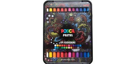 Crayon de cire PASTEL KPA100, étui de 24