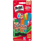 Bâton de colle Fun Colors, carte blister de 4
