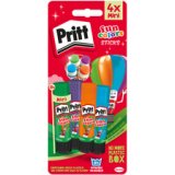 Bâton de colle Fun Colors, carte blister de 4