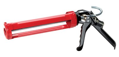 Skeleton gun for cartridge, black/red