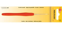 Crochet, taille 2,5, manche plastique, orange