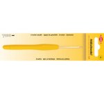 Crochet, taille 3,5, manche plastique, jaune