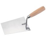 Truelle stucateur, poignée en bois