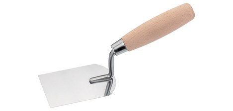 Plastering trowel, wooden handle, 100 mm