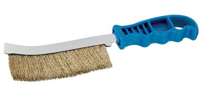 Brosse métallique multifonction, poignée plastique