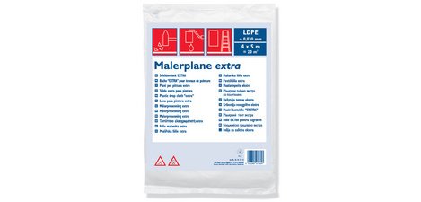 Bâche pour travaux de peinture, LDPE, 30 microns
