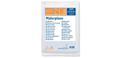 Bâche de protection, HDPE 10 microns, transparent