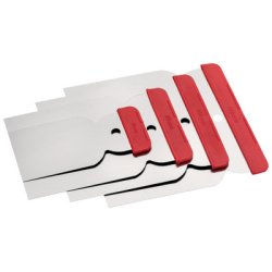 Jeu de spatules japonaises, acier inoxydable,4 pièces