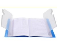 Cahier piqué Koverbook 24x32cm 96 pages petits carreaux + marge couverture polypropylène transparent - Assortis
