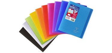 Cahier piqué Koverbook, A4, assorti