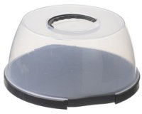 Taartplateau met stolp, rond, transparant