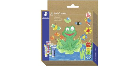 Peinture aux doigts Noris junior, étui carton de 4