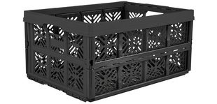 Folding storage box 'ida', 32 liters, black