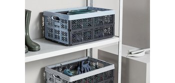 Caisse de rangement pliante 'ida', 32 litres, noir