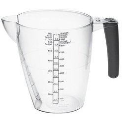 Pichet mesureur, 0,5 litre, transparent