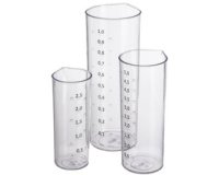 Verre mesureur, set de 3, transparent