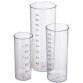 Verre mesureur, set de 3, transparent