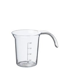 Pichet mesureur 'Palermo', 0,2 litre, transparent