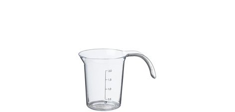 Pichet mesureur 'Palermo', 0,2 litre, transparent