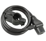 Câble antivol pour vélo, longueur: 1.800 mm, noir