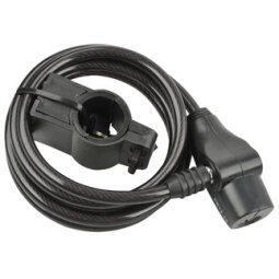 Câble antivol pour vélo, longueur: 1.800 mm, noir