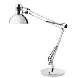 Lampe de bureau LED 'ARCHI', pince/socle, blanc