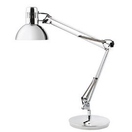 LED bureaulamp 'ARCHI', klem/voet, wit