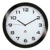 Horloge murale 'HORISSIMO', montre à quartz, noir