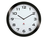Horloge murale 'HORISSIMO', montre à quartz, noir