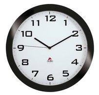 Horloge murale 'HORISSIMO', montre à quartz, noir