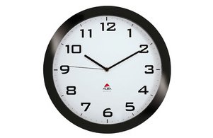 Horloge murale 'HORISSIMO', montre à quartz, noir