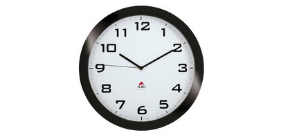 Wall clock 'HORISSIMO', quartz watch, black