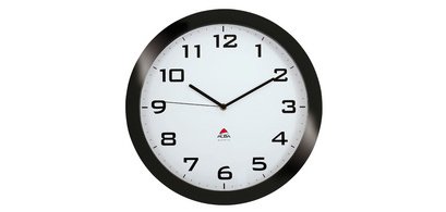 Horloge murale 'HORISSIMO', montre à quartz, noir