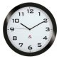 Horloge murale 'HORISSIMO', montre à quartz, noir