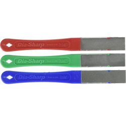 Kit de limes plates diamant Dia-Sharp, kit de 3