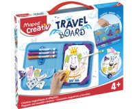 Creativ Reisset voor tekenen TRAVEL BOARD, 21 stuks